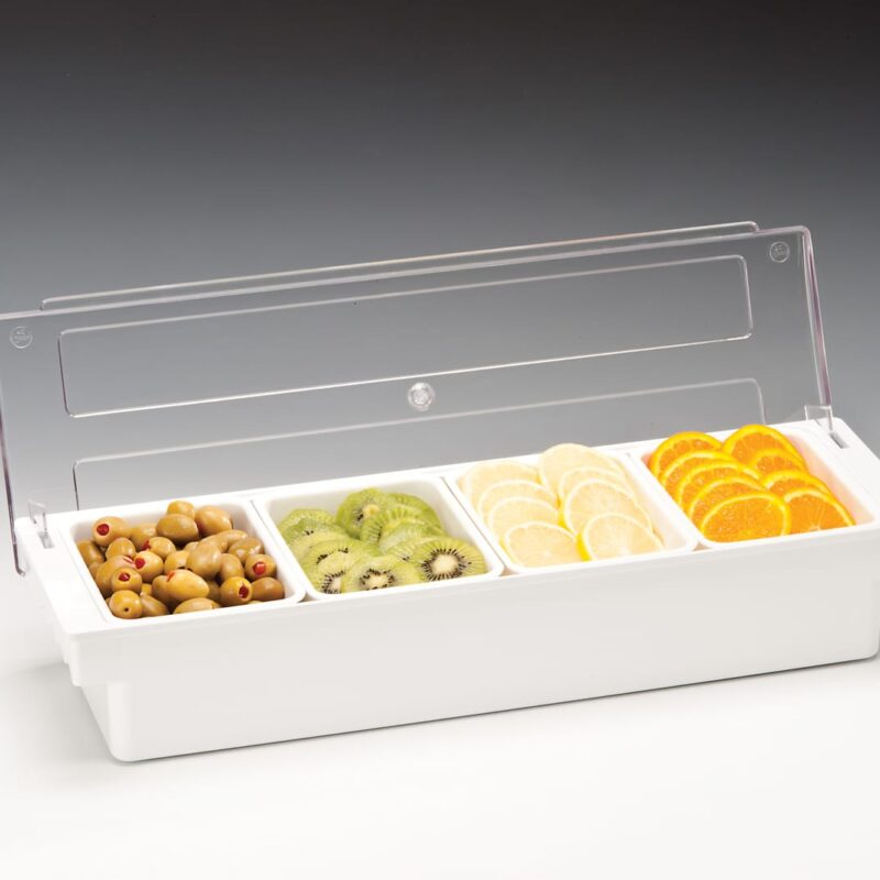 ZCP 304 — POLYCARBONAT KAPAKLI BAR KONTEYNER-50 x 16 x H:9,5 cm