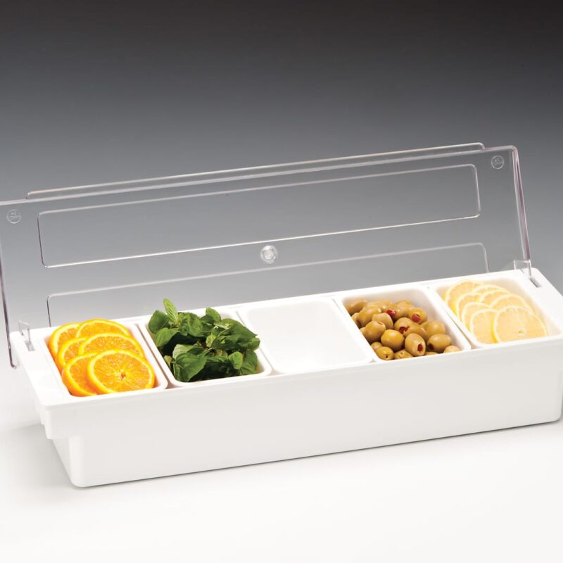 ZCP 305 — POLYCARBONAT KAPAKLI BAR KONTEYNER-50 x 16 x H:9,5 cm