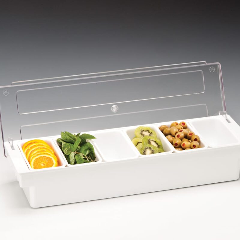 ZCP 306 — POLYCARBONAT KAPAKLI BAR KONTEYNER-50 x 16 x H:9,5 cm