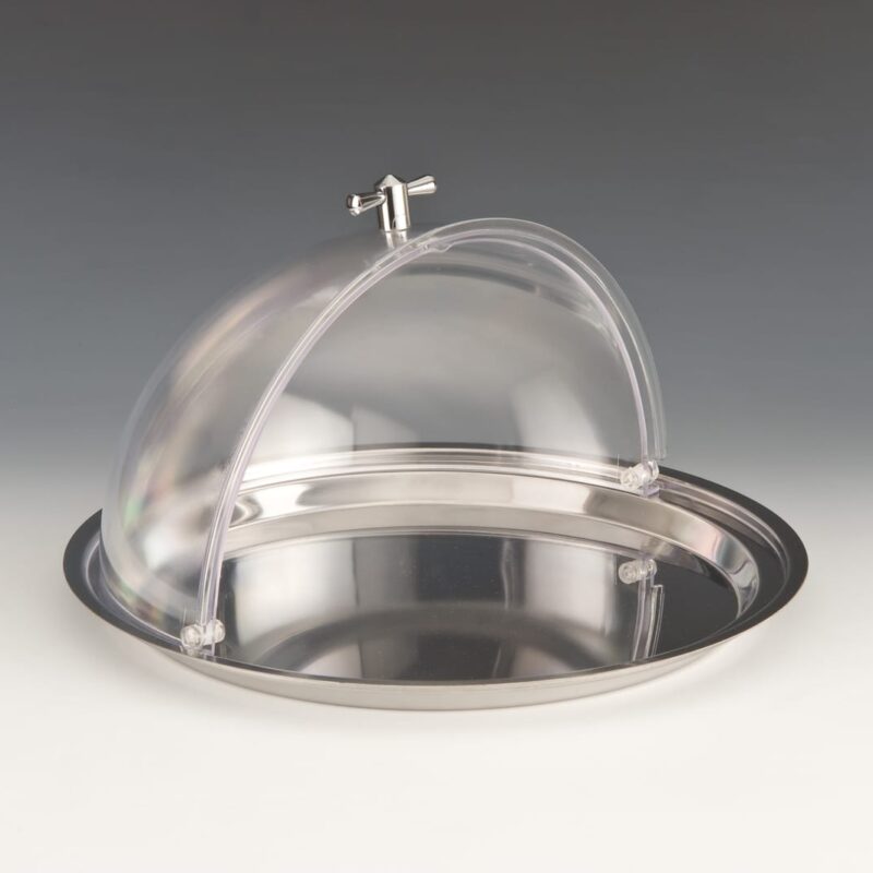 ZCP 404 — POLYCARBONAT ROLLTOP KAPAKLI FANUS / KÜÇÜK 18/10 Ø 32,5 cm