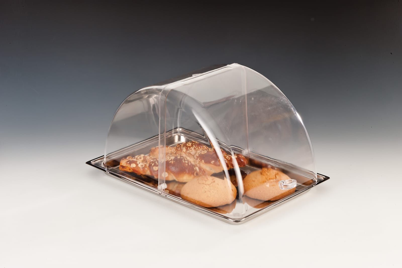 ZCP 420 — POLYCARBONAT ROLLTOP KAPAKLI MUHAFAZA KABI / KÜÇÜK / 18/10 44 x 29