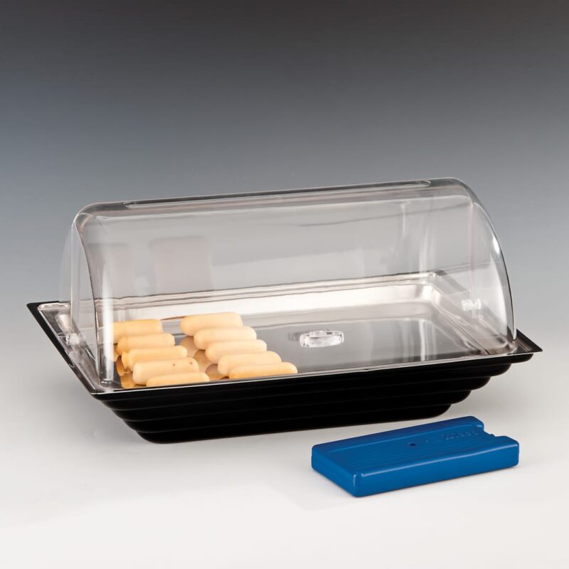 ZCP 427 — POLYCARBONAT ROLLTOP KAPAKLI SOĞUTUCULU TEŞHİR - 43,5 x 28,5 x H: 23 cm