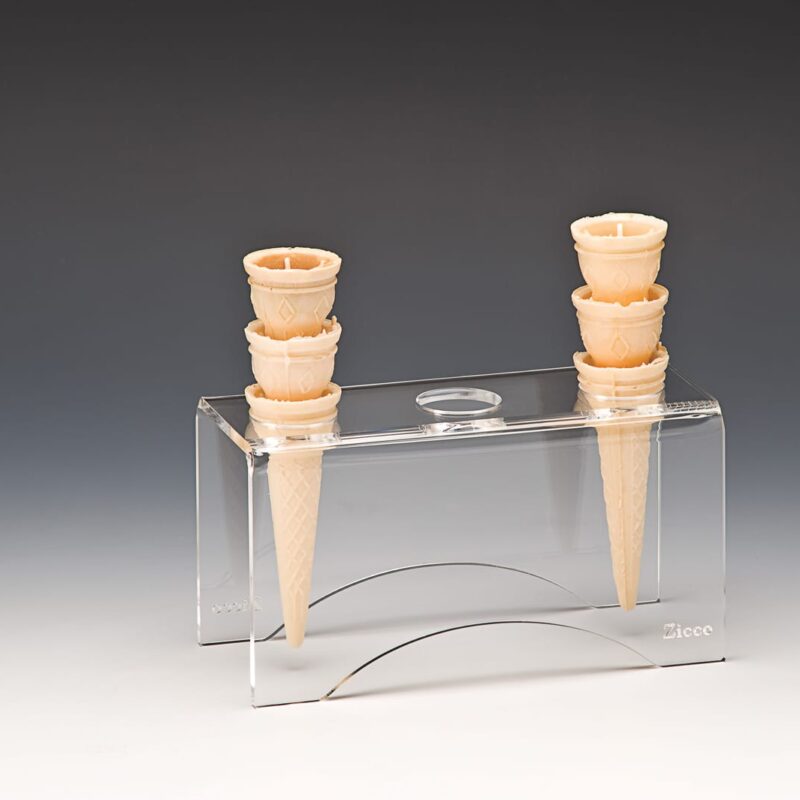 ZCP 606 — AKRİLİK DONDURMA SERVİS STANDI 20,5 x 8,5 x H: 10 cm