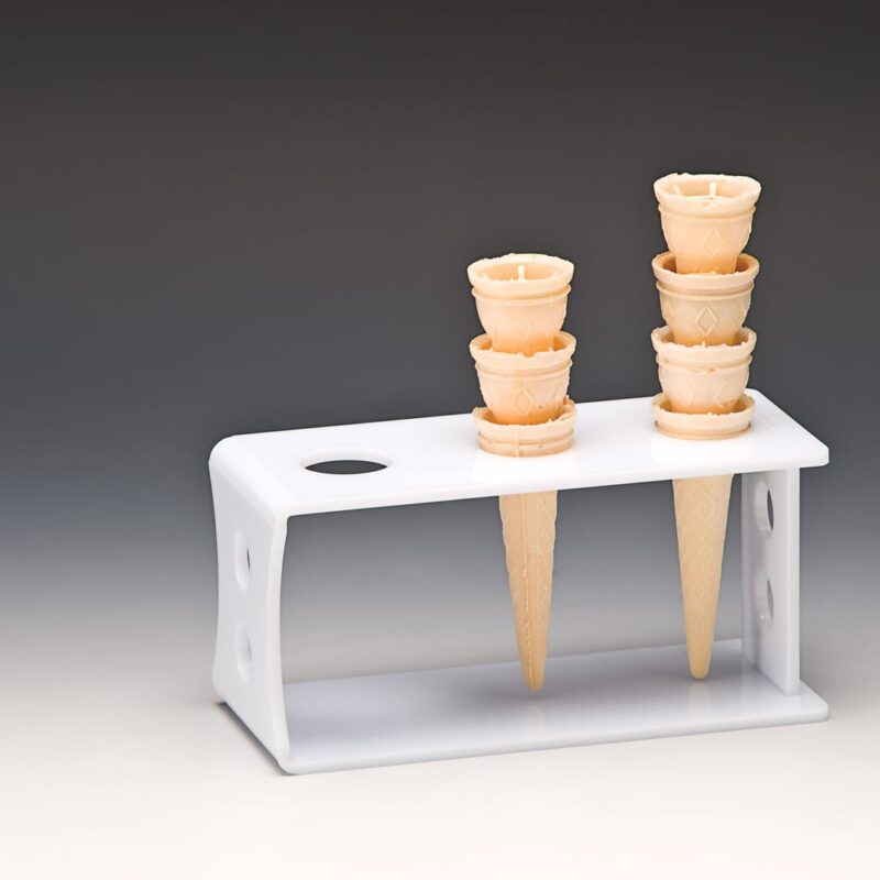 ZCP 608 — AKRİLİK DONDURMA SERVİS STANDI 19 x 8 x H: 10,5 cm