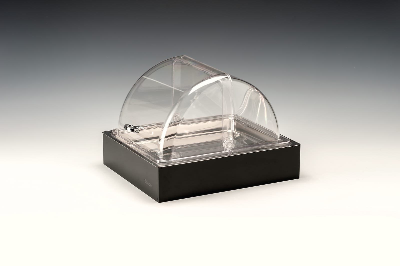 ZCP 726 — POLYCARBONAT ROLLTOP KAPAKLI SOĞUTUCULU TEŞHİR GN 1/2 30 x 36 x H: 25 cm
