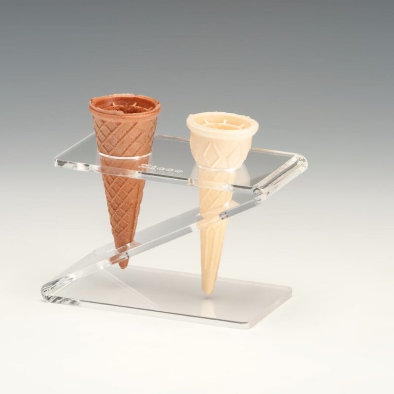 ZCP 745 — AKRİLİK DONDURMA SERVİS STANDI 8 x 14 x H: 9.5 cm