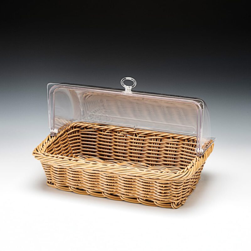 ZCP 662 — POLYCARBONAT ROLLTOP KAPAKLI SEPET Ø 44 x 29 x H:11 cm