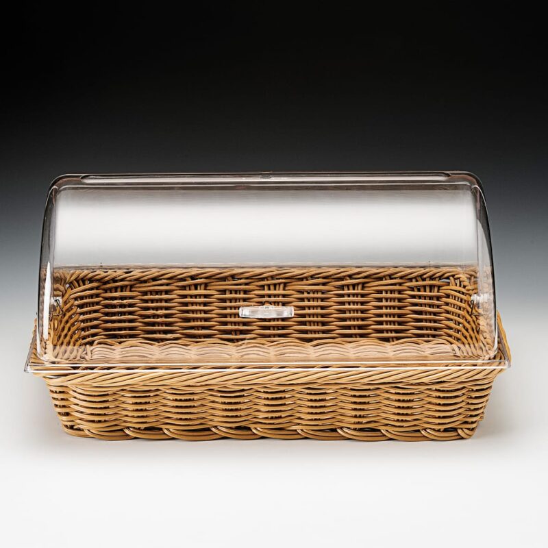 ZCP 663 — POLYCARBONAT ROLLTOP KAPAKLI SEPET Ø 55 x 35 x H:10 cm
