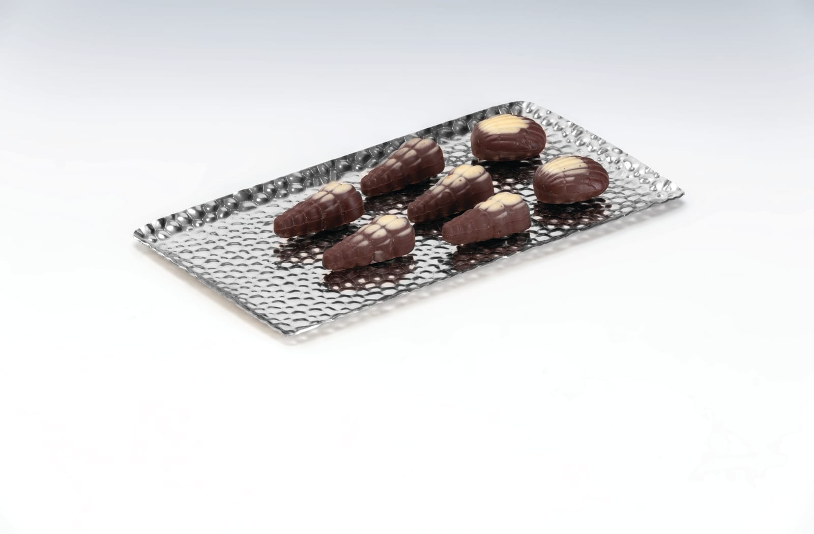CPY-2 — ÇELİK ÇİKOLATA TEŞHİR TEPSİ 11 x 25 cm