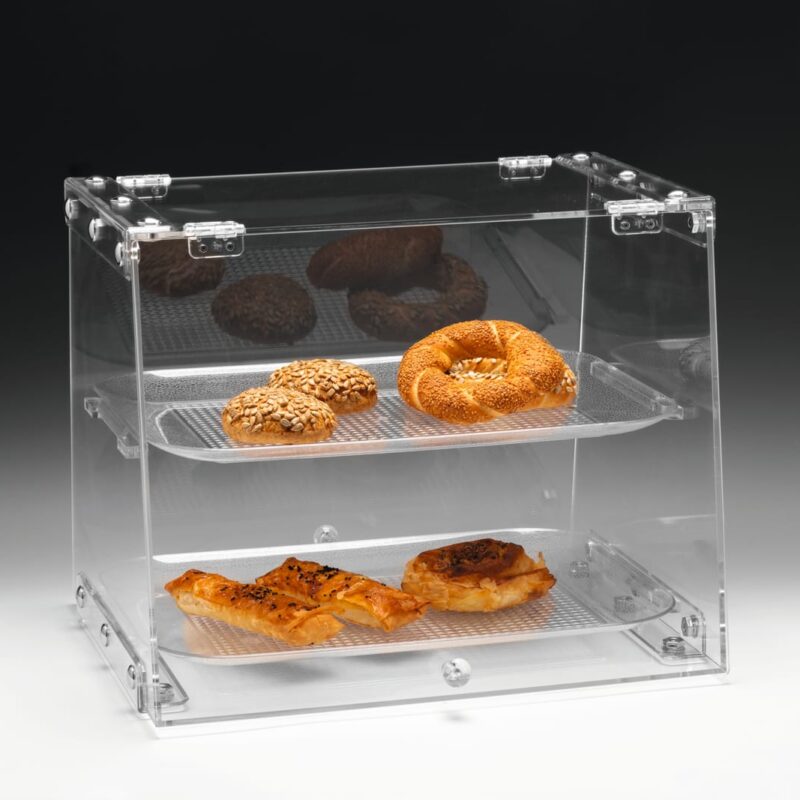 ZCP 106 / P — POLYCARBONAT TEPSİLİ TEŞHİR STANDI 40 x 36 cm