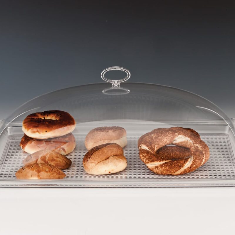 ZCP 153 — POLYCARBONAT TEPSİLİ MUHAFAZA KABI / BÜYÜK 35 x 55 x H: 17 cm