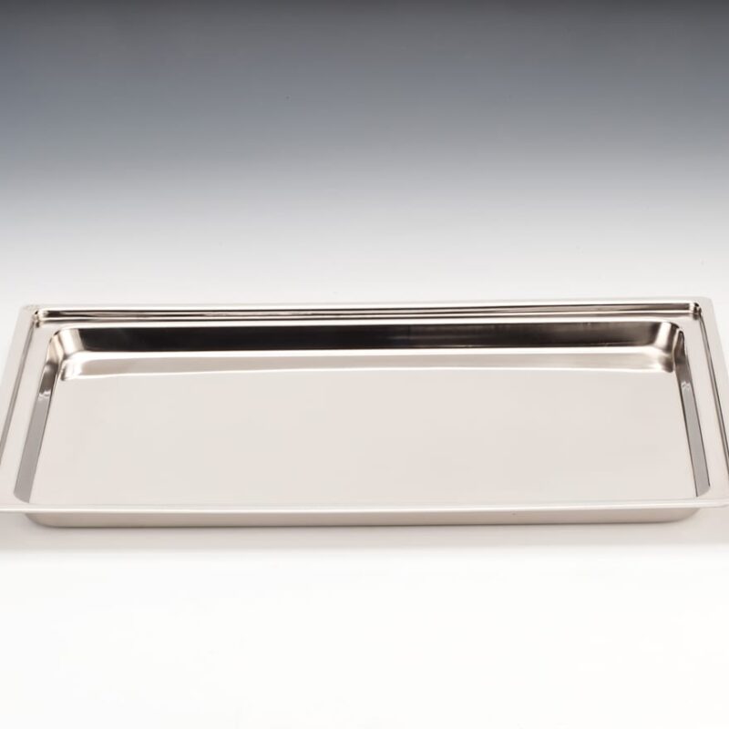 ZCP 266 — ÇELİK TEŞHİR TEPSİ 18/10 (304 KALİTE) 44,5 x 29,5 cm