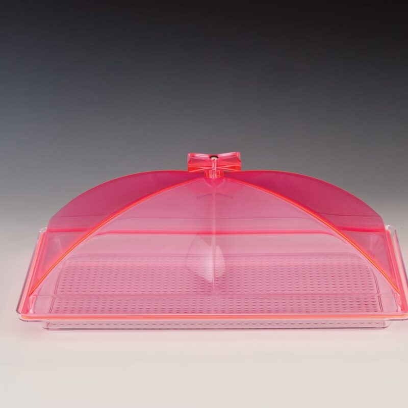 ZCP 373 - P — POLYCARBONAT TEPSİLİ, AKRİLİK KAPAKLI MUHAFAZA KABI / KÜÇÜK 28 x 43 cm