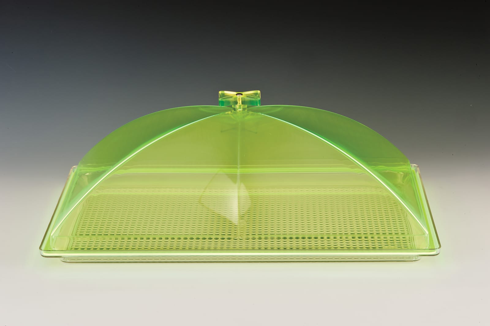 ZCP 375 - Y — POLYCARBONAT TEPSİLİ, AKRİLİK KAPAKLI MUHAFAZA KABI / BÜYÜK 35 x 55 cm