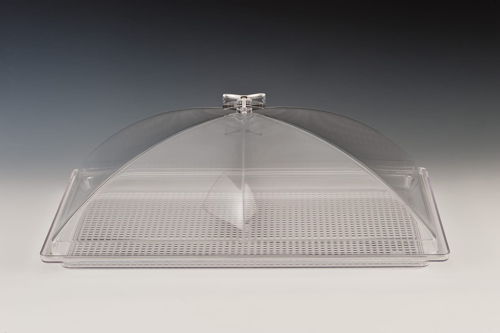 ZCP 379 — POLYCARBONAT TEPSİLİ, AKRİLİK KAPAKLI MUHAFAZA KABI / BÜYÜK 35 x 55 cm