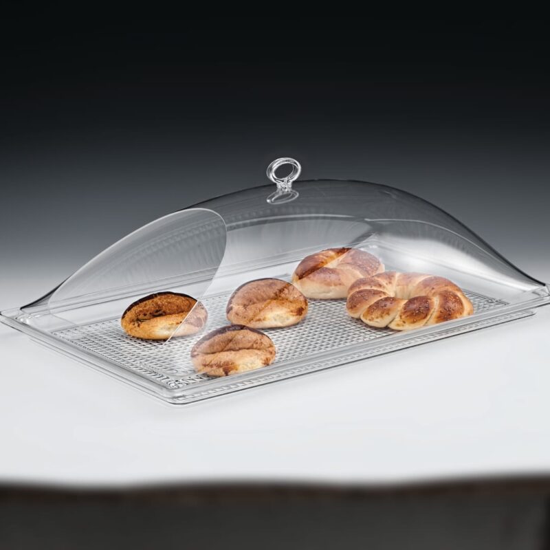 ZCP 517 — POLYCARBONAT TEPSİLİ MUHAFAZA KABI / BÜYÜK 35 x 55 cm