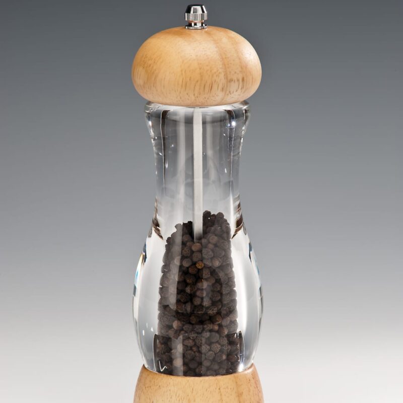 P023 - 08P — AKRİLİK TUZ -KARABİBER DEĞİRMENİ 21 cm