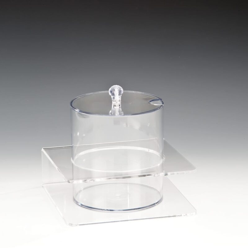 ZCP 091 — POLYCARBONAT SOSLUK REÇELLİK STANDI / 2.1 LİTRE 21 x 21 x H: 18 cm