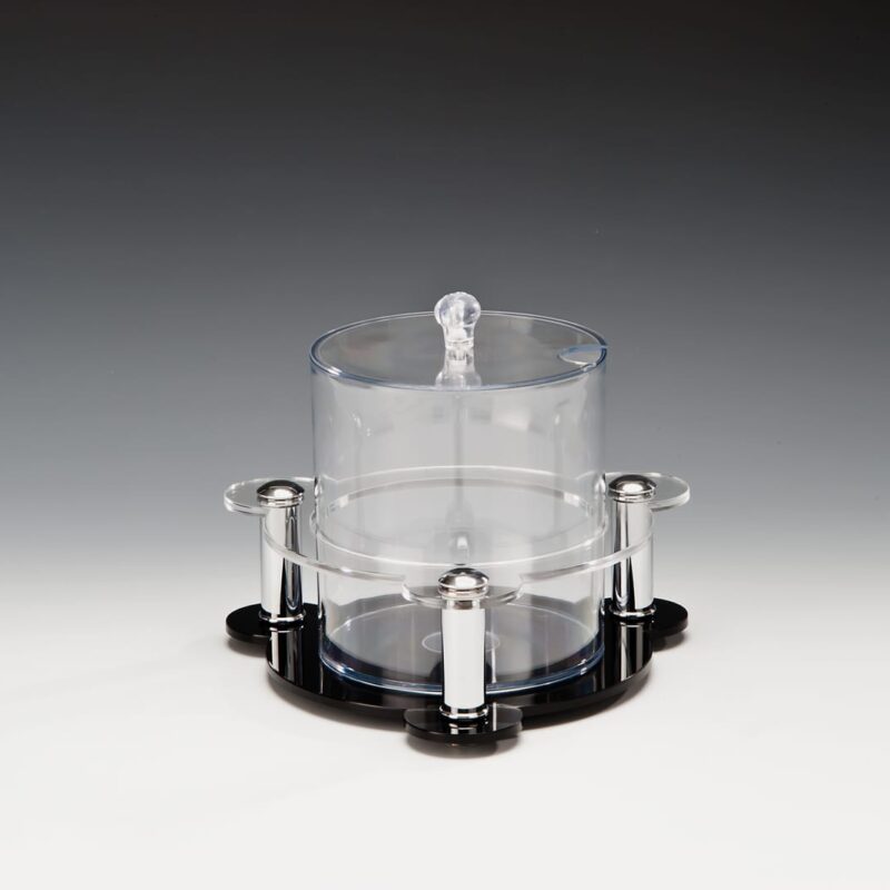 ZCP 130-M — POLYCARBONAT SOSLUK REÇELLİK STANDI / 2.1 LİTRE 25 x 25 x H: 18 cm