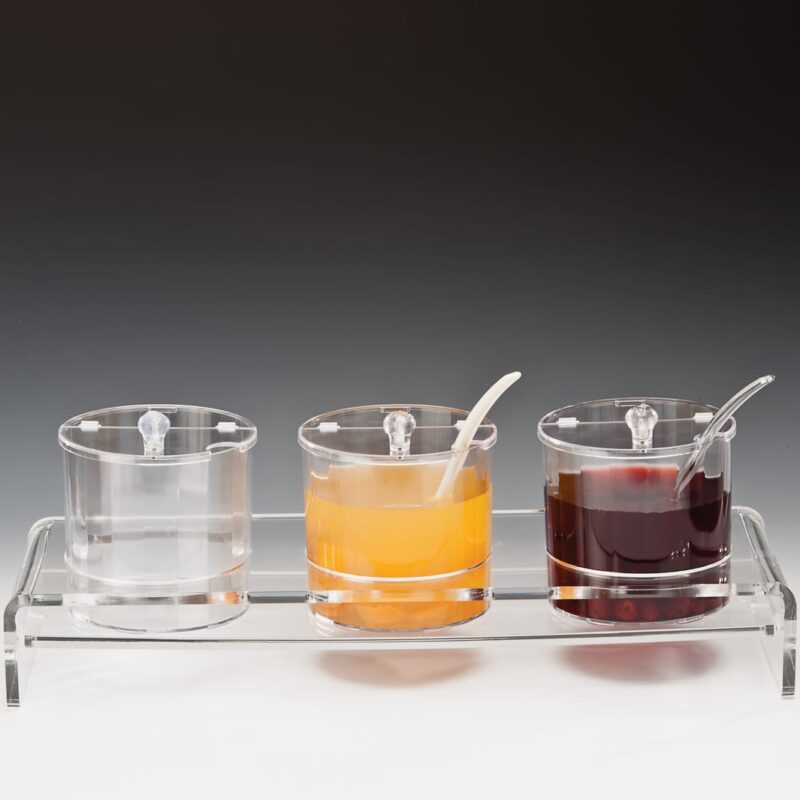 ZCP 200 — POLYCARBONAT SOSLUK REÇELLİK STANDI / 1.5 LİTRE 19,5 x 57 x H:19 cm