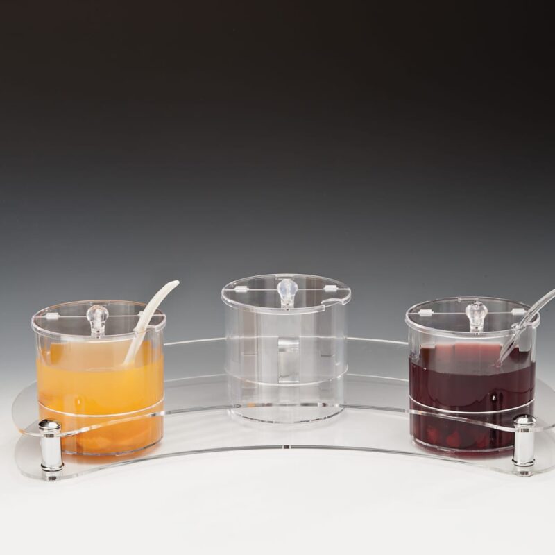 ZCP 209 — POLYCARBONAT SOSLUK REÇELLİK STANDI / 1.5 LİTRE 37 x 60 x H: 15 cm