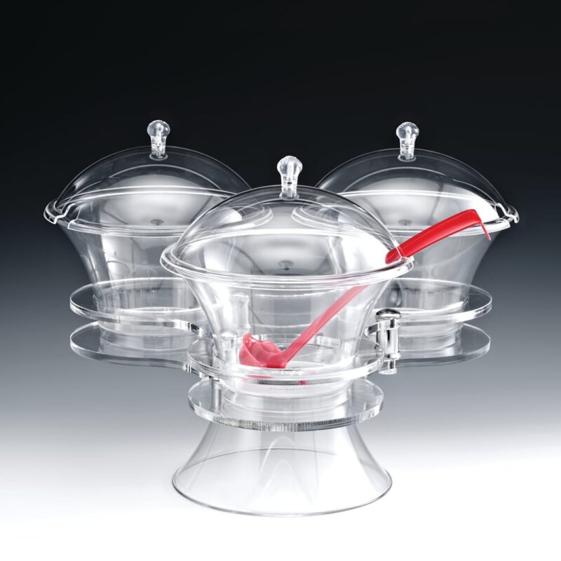 ZCP 478 — POLYCARBONAT SOSLUK REÇELLİK STANDI / DÖNER 49 x 36 cm
