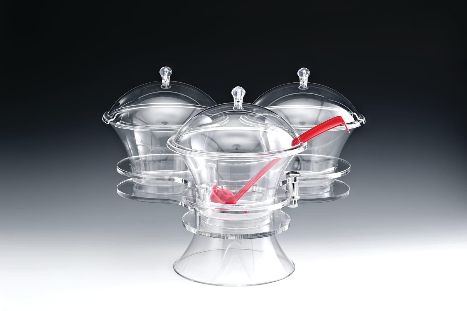ZCP 478 — POLYCARBONAT SOSLUK REÇELLİK STANDI / DÖNER 49 x 36 cm