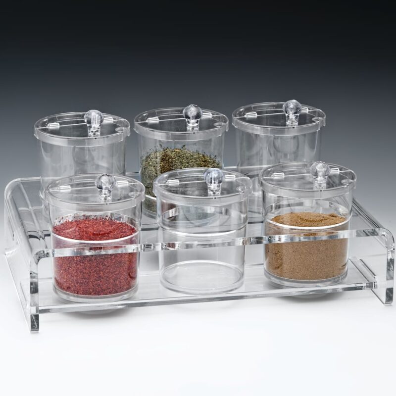 ZCP 524 — POLYCARBONAT SOSLUK REÇELLİK, BAHARATLIK STANDI / 0,75 LİTRE 42 x 26 x H: 20 cm