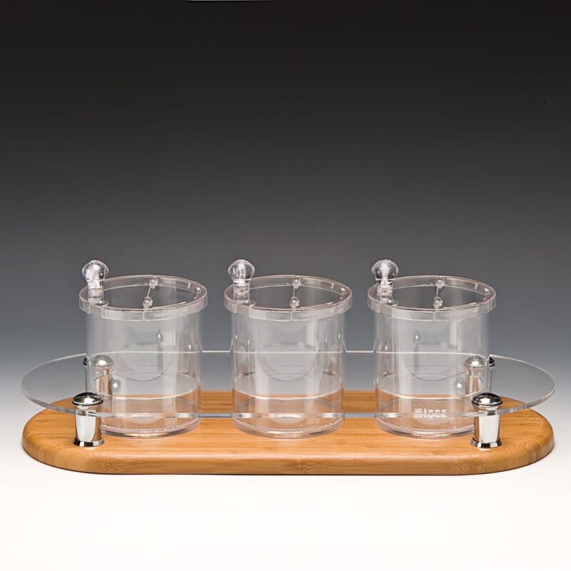 ZCP 576 — POLYCARBONAT SOSLUK REÇELLİK, BAHARATLIK STANDI / 0,75 LİTRE 48 x 19 x H: 17 cm