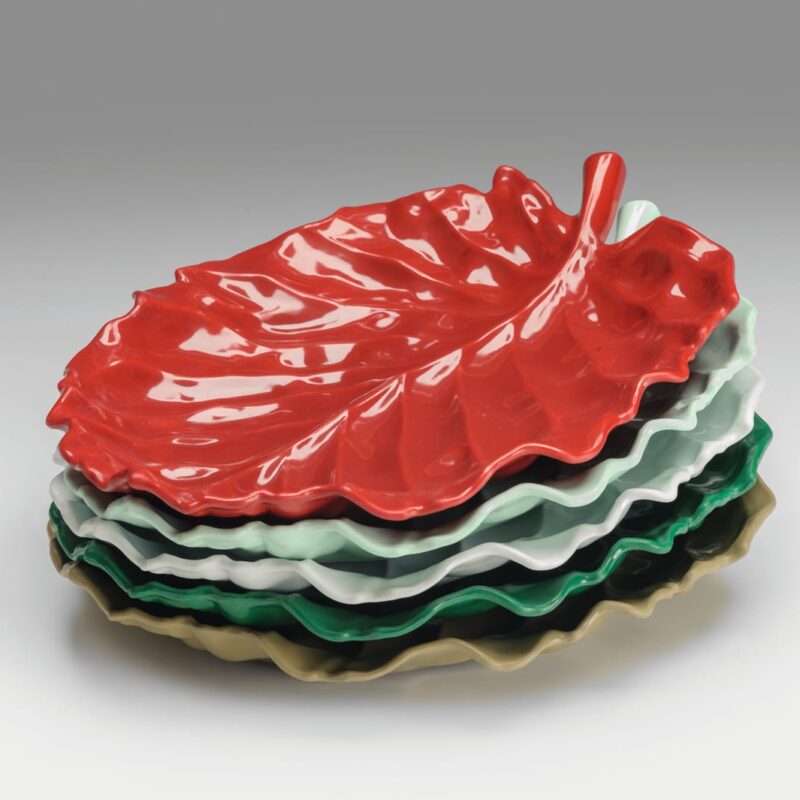 K 2700 — YAPRAK MODEL MELAMİN TEŞHİR / KÜÇÜK - 31 x 24 cm