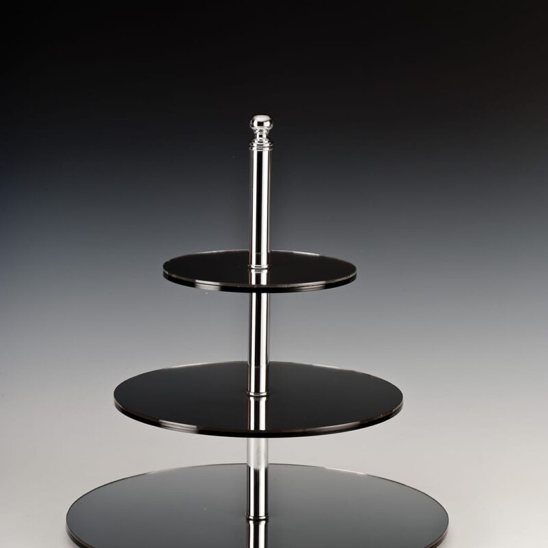 ZCP 034 — AYNALI TEŞHİR STANDI / YUVARLAK Ø 20, 30, 40 x H: 45 cm