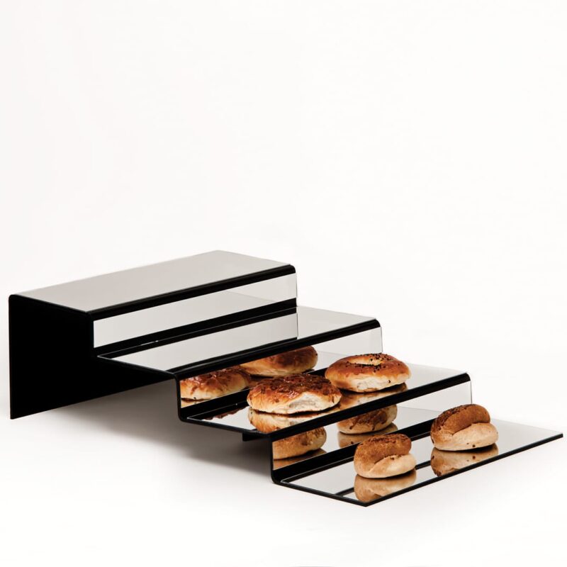 ZCP 216 — AYNALI TEŞHİR STANDI / 4 BASAMAKLI 39 x 60 x H: 18 cm