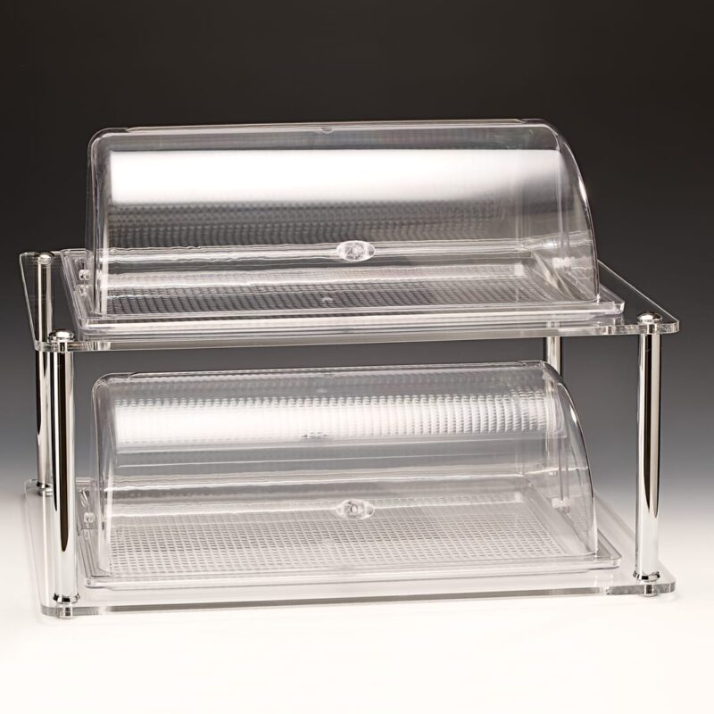 ZCP 220 — TEŞHİR STANDI / GN 1/1 (AKRİLİK STANDLI, KOMPLE PC MUHAFAZA KABLI) 44 x 64 x H: 49 cm
