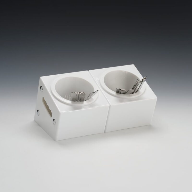 ZCP 341 — POLYCARBONAT ÇATAL , KAŞIK STANDI 33 x 18 H: 18 cm