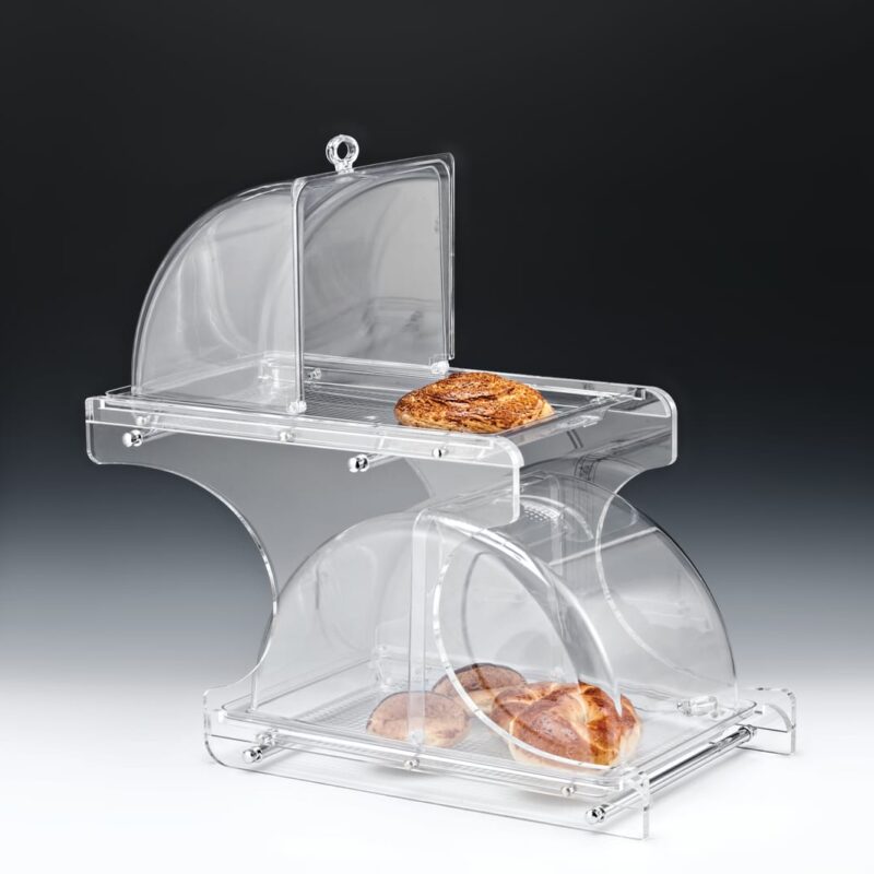 ZCP 454 — TEŞHİR STANDI ( AKRİLİK STANDLI KOMPLE PC MUHAFAZA KAPLI ) 31 x 66 x H: 59 cm