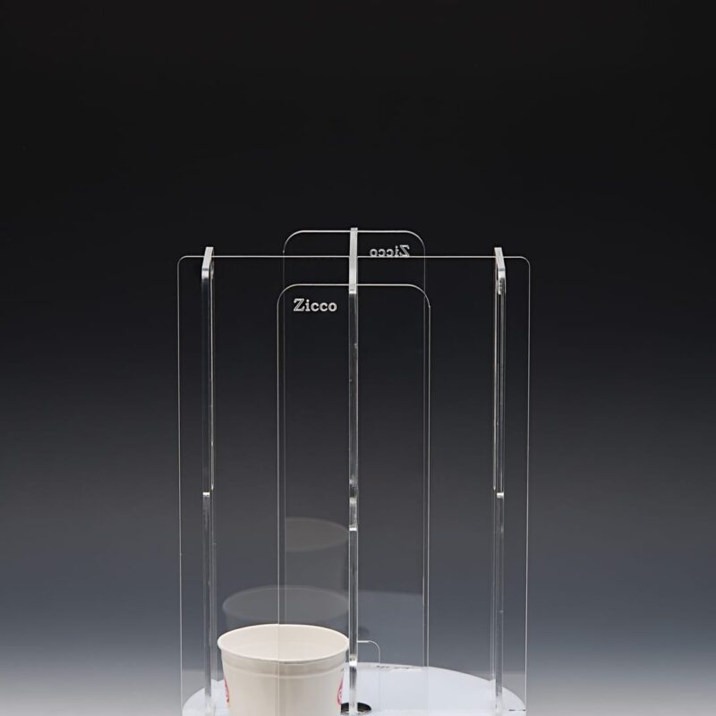 ZCP 569 — AKRİLİK DÖNER KARTON DONDURMA STANDI 24 x 24 x H: 35 cm