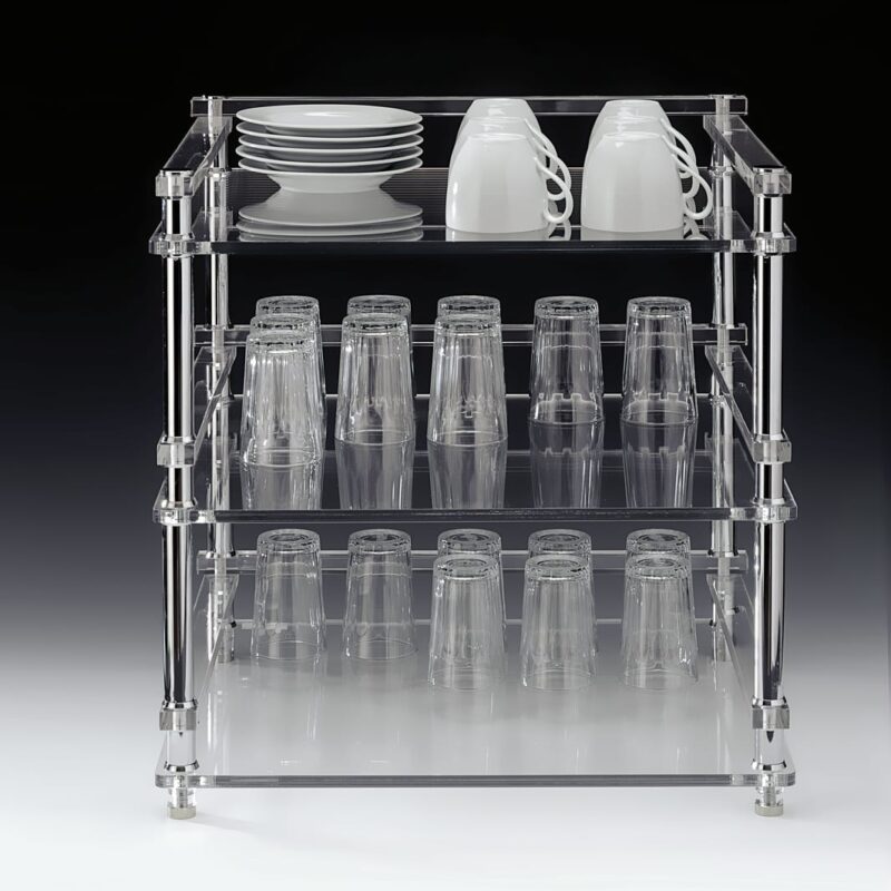 ZCP 673 — AKRİLİK BARDAK STANDI 44 x 49 x H: 51 cm
