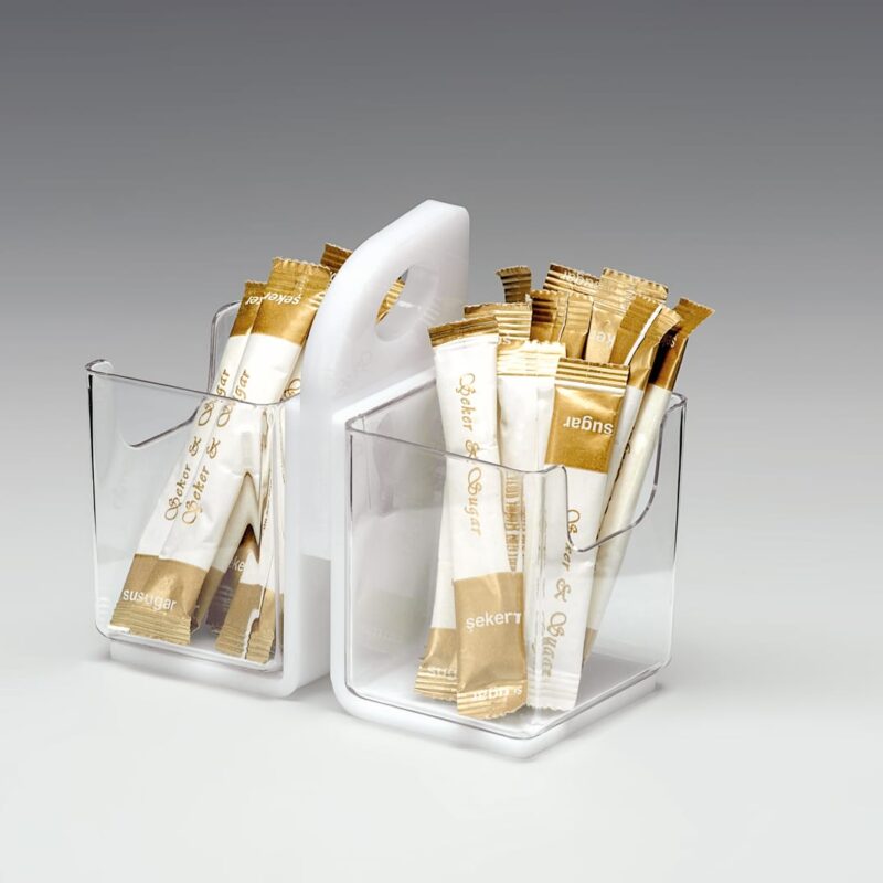 ZCP 685 — POLYCARBONAT ÇUBUK POŞET ŞEKERLİK 13 x 7 x H: 11,5 cm
