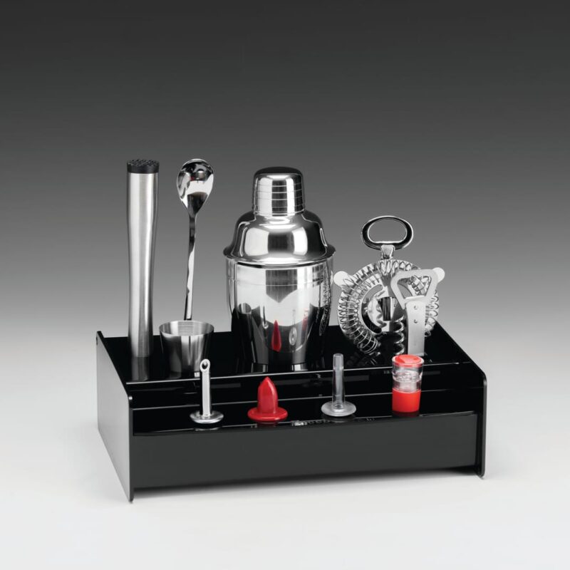 ZCP 835 — AKRİLİK STANDLI BAR SETİ TAKIMI 18 x 28 x H: 8,5 cm