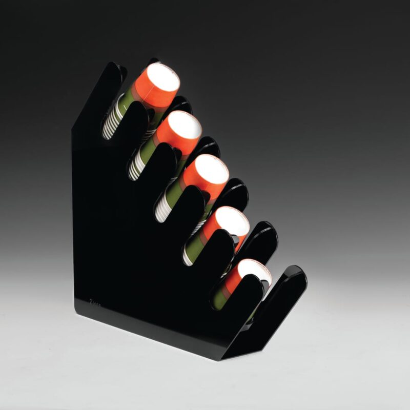 ZCP 847 — AKRİLİK BARDAK STANDI (KÜÇÜK BARDAK İÇİN) 38,5 x 8 H: 42 cm