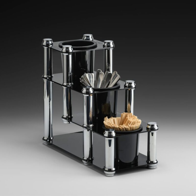 ZCP 890 — 3’ LÜ KAŞIK STANDI - ACRYLIC SPOON STAND 15 x 33 x H: 26 cn