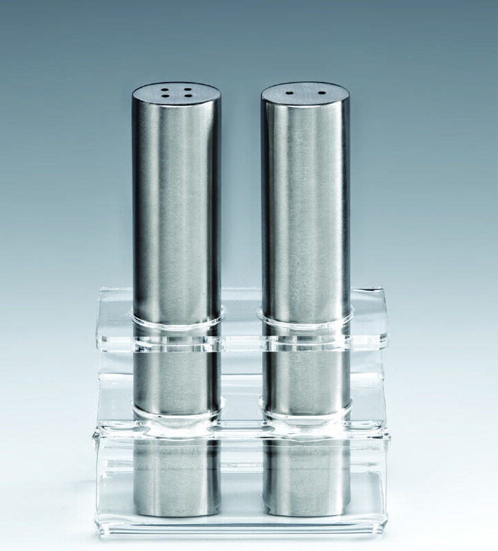 ZKC 7000 - T — AKRİLİK STANDLI TUZLUK-BİBERLİK TAKIMI H:13 cm