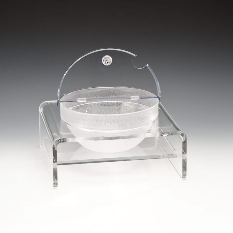 ZCP 284 — POLYCARBONAT KASELİ TEŞHİR STANDI Ø 23 x 30 x 29 cm