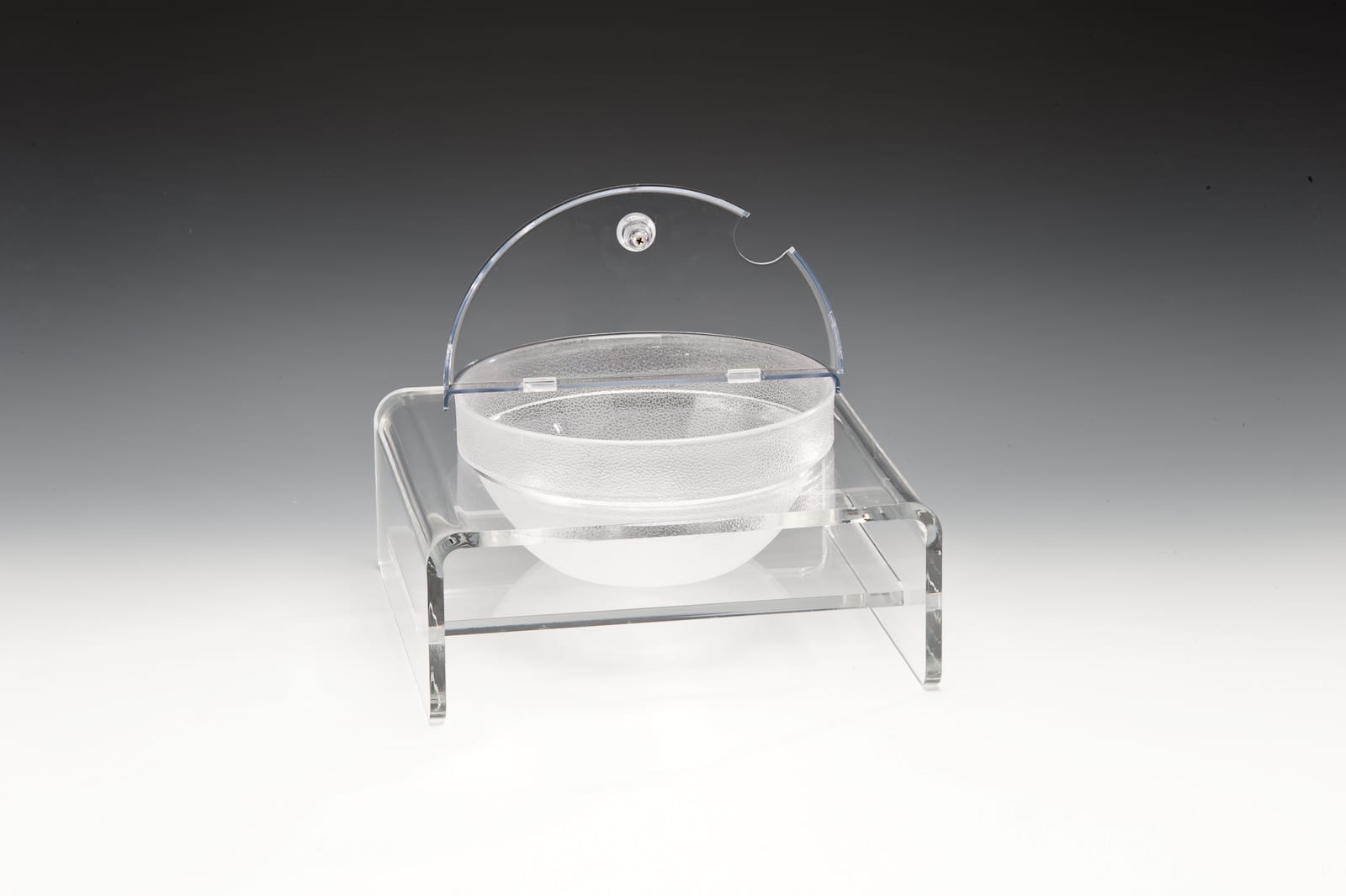 ZCP 284 — POLYCARBONAT KASELİ TEŞHİR STANDI Ø 23 x 30 x 29 cm