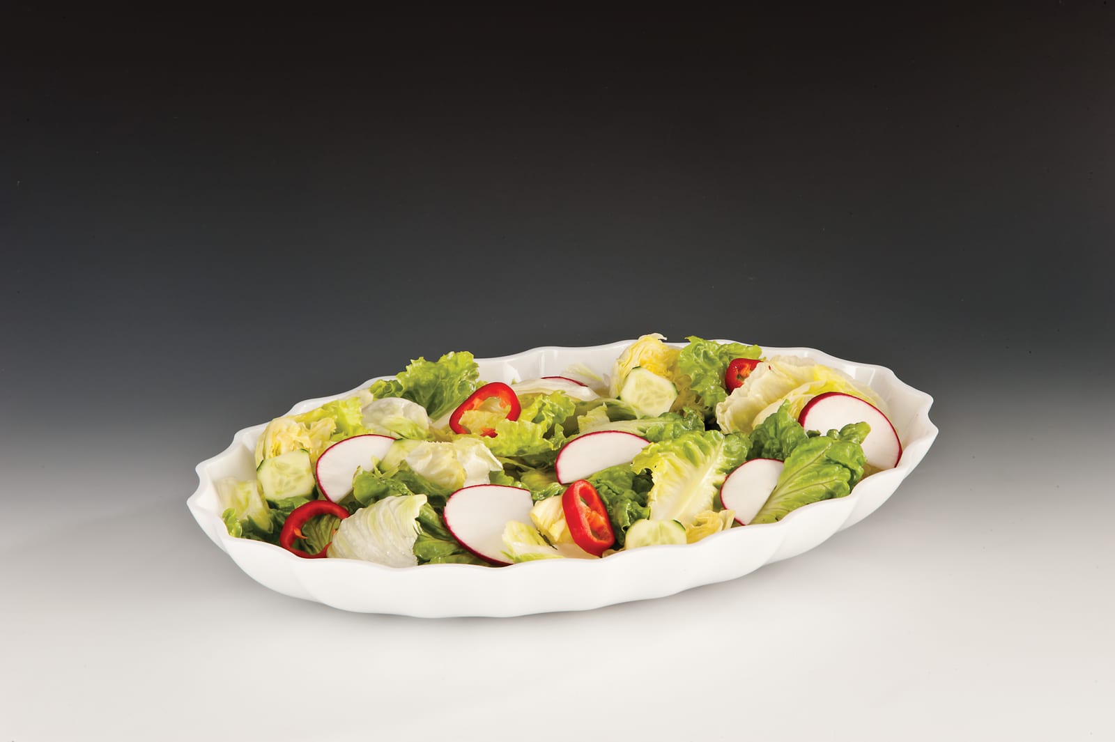 ZCP 296 — POLYCARBONAT TEŞHİR TABAK 41,5 x 29,5 x H: 5,5 cm