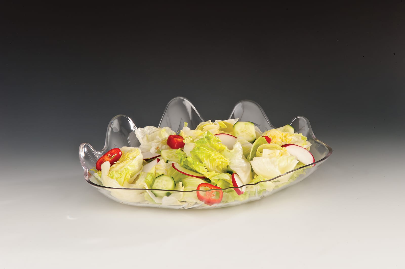 ZCP 300 — POLYCARBONAT TEŞHİR TABAK 38 x 27 x H: 5 cm