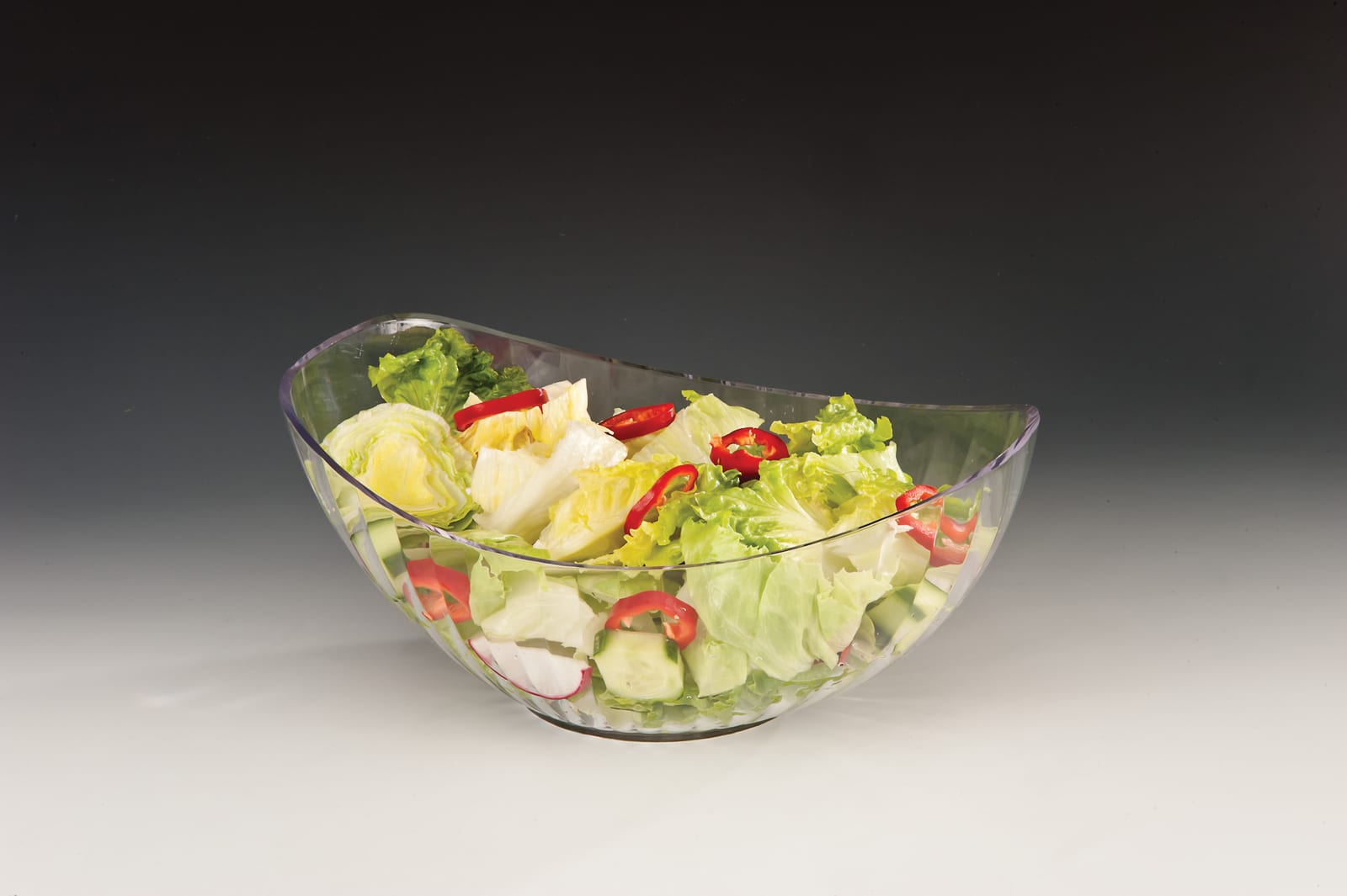 ZCP 301 — POLYCARBONAT TEŞHİR KASE 33 x 22,5 x H: 13 cm