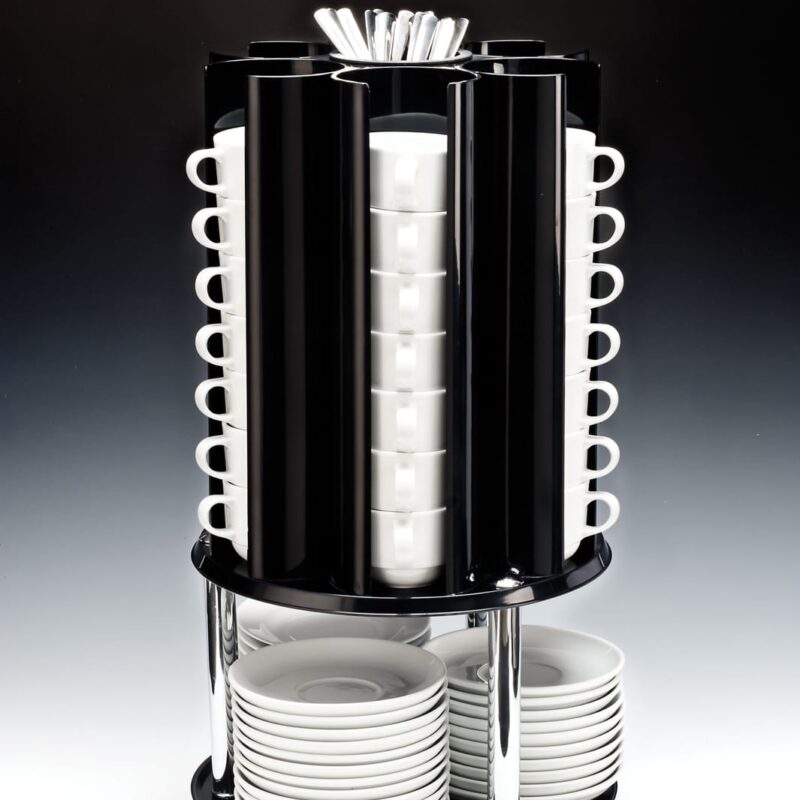 ZCP 362 — ABS DÖNER FİNCAN, TABAK,KAŞIK STANDI - Ø 30 x H: 55 cm