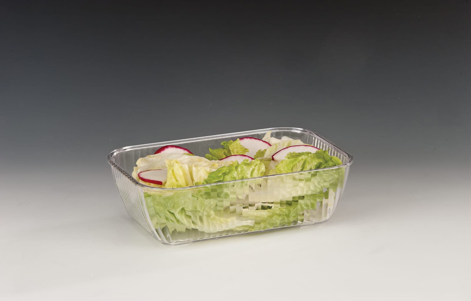 ZCP 400 — POLYCARBONAT TEŞHİR KASE 18 x 27 x H: 8 cm