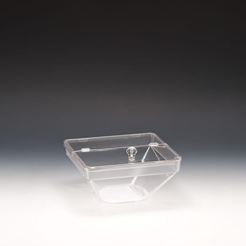 ZCP 611 — POLYCARBONAT KAPAKLI KASE 22 x 22 x H: 11 cm